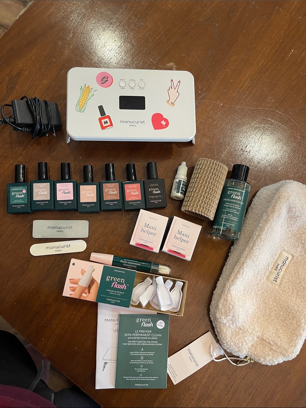 Manucurist Green Flash Super Starter Nail Kit w/extras - barely used